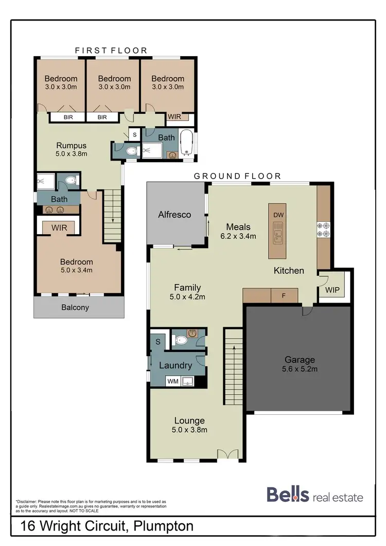 Floorplan of Homely house listing, 16 Wright Circuit, Fraser Rise VIC 3336