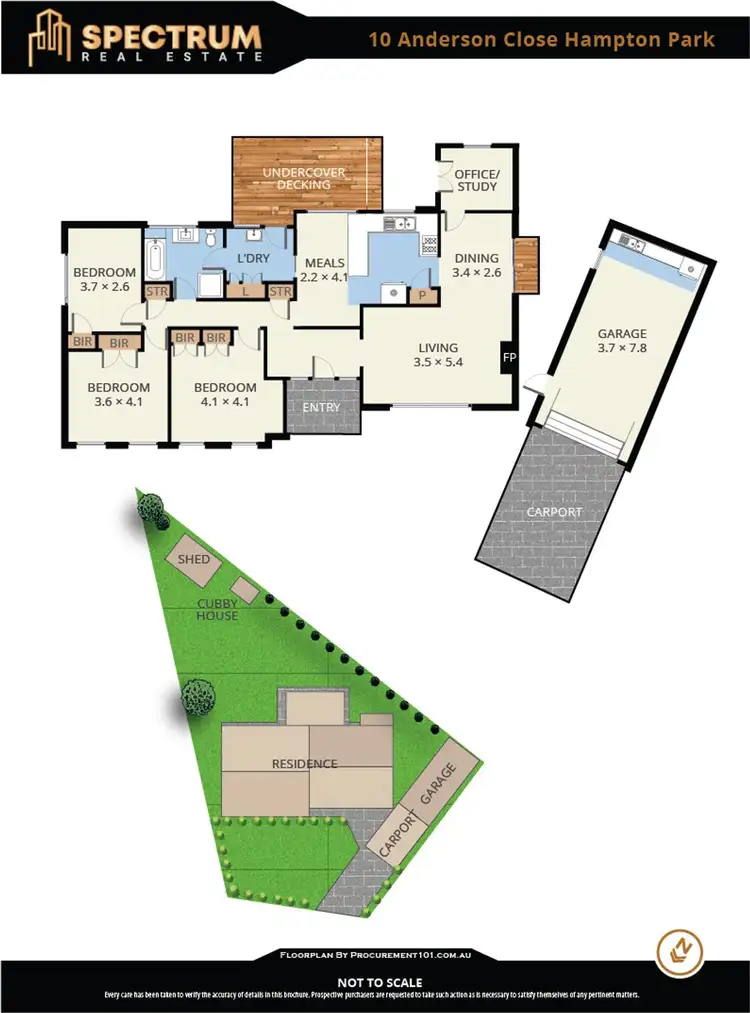 Floorplan of Homely house listing, 10 Anderson Close, Hampton Park VIC 3976
