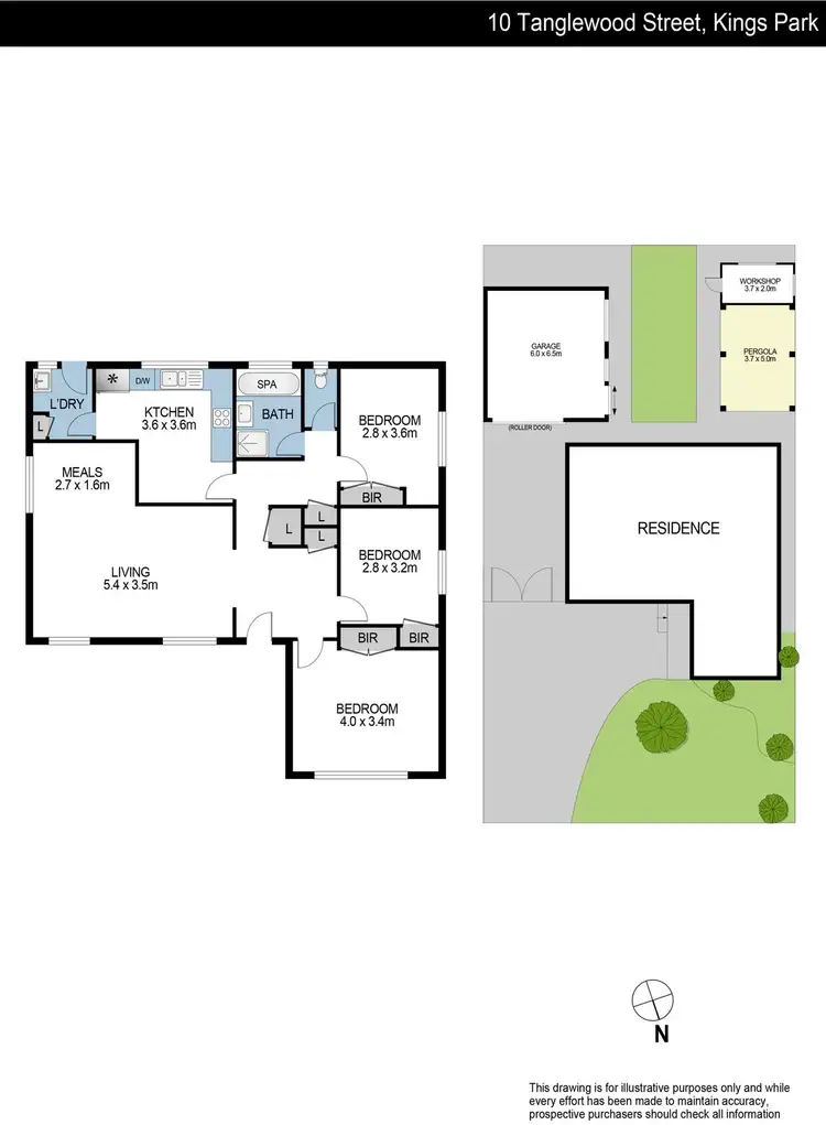 Floorplan of Homely house listing, 10 Tanglewood Street, Kings Park VIC 3021