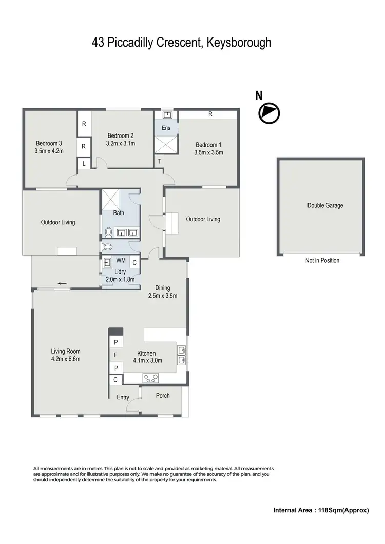 Floorplan of Homely house listing, 43 Piccadilly Crescent, Keysborough VIC 3173