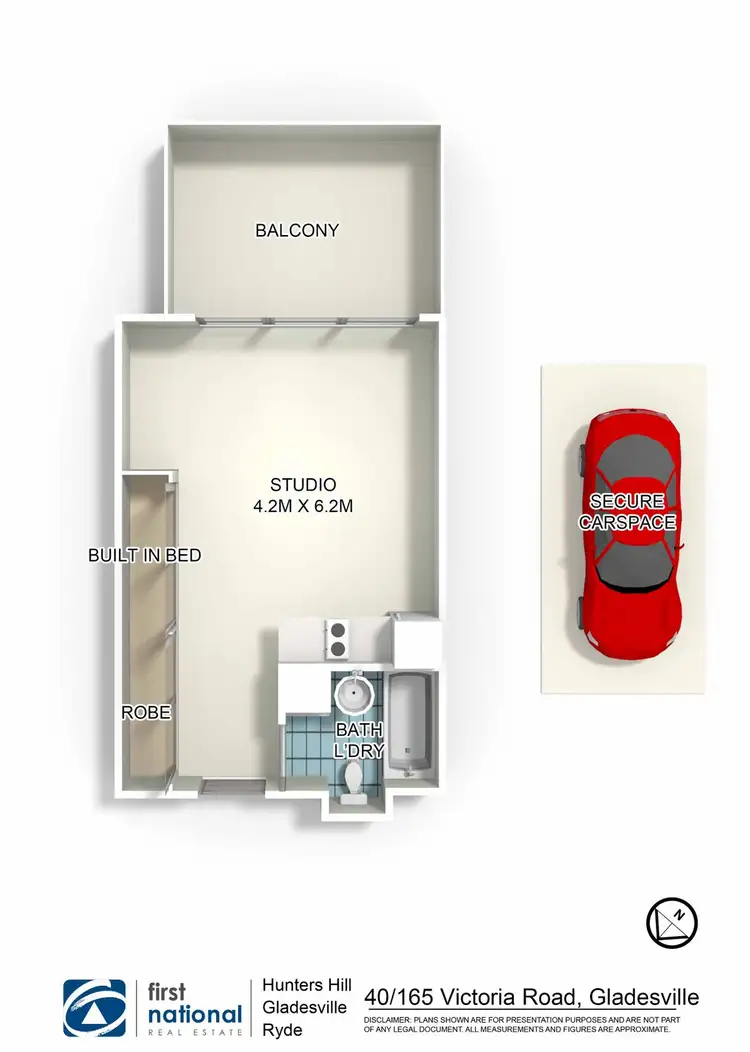 Floorplan of Homely apartment listing, 40/165 Victoria Road, Gladesville NSW 2111