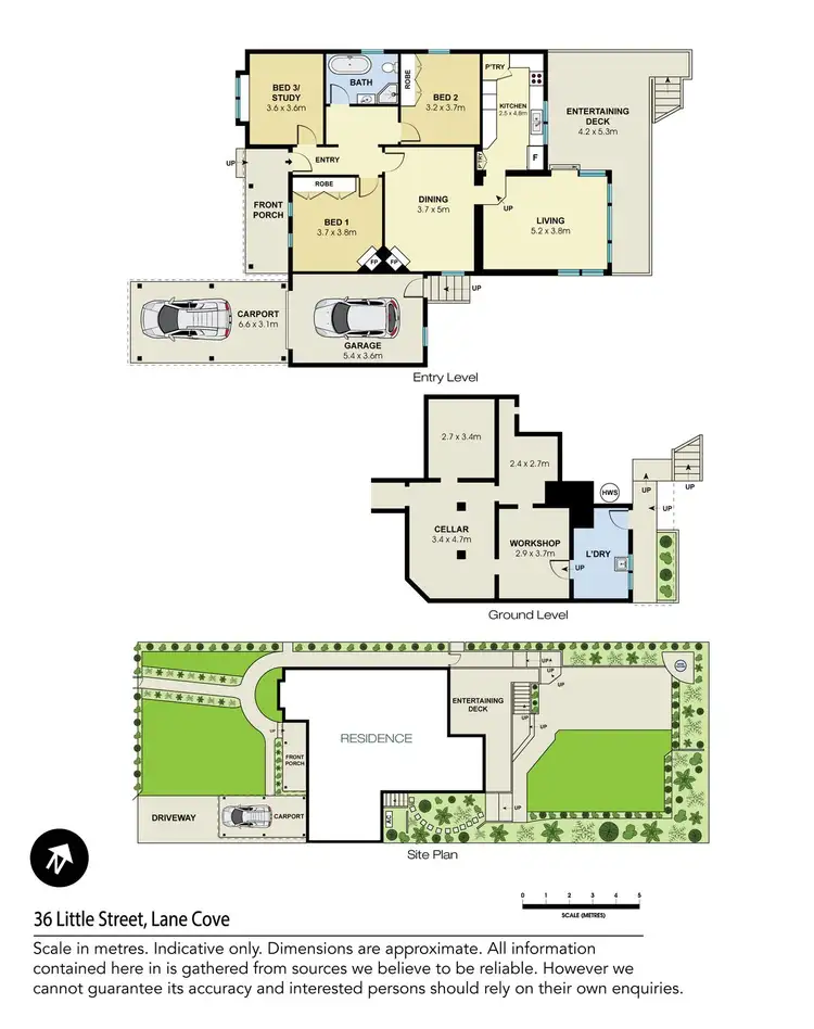 Floorplan of Homely house listing, 36 Little Street, Lane Cove NSW 2066