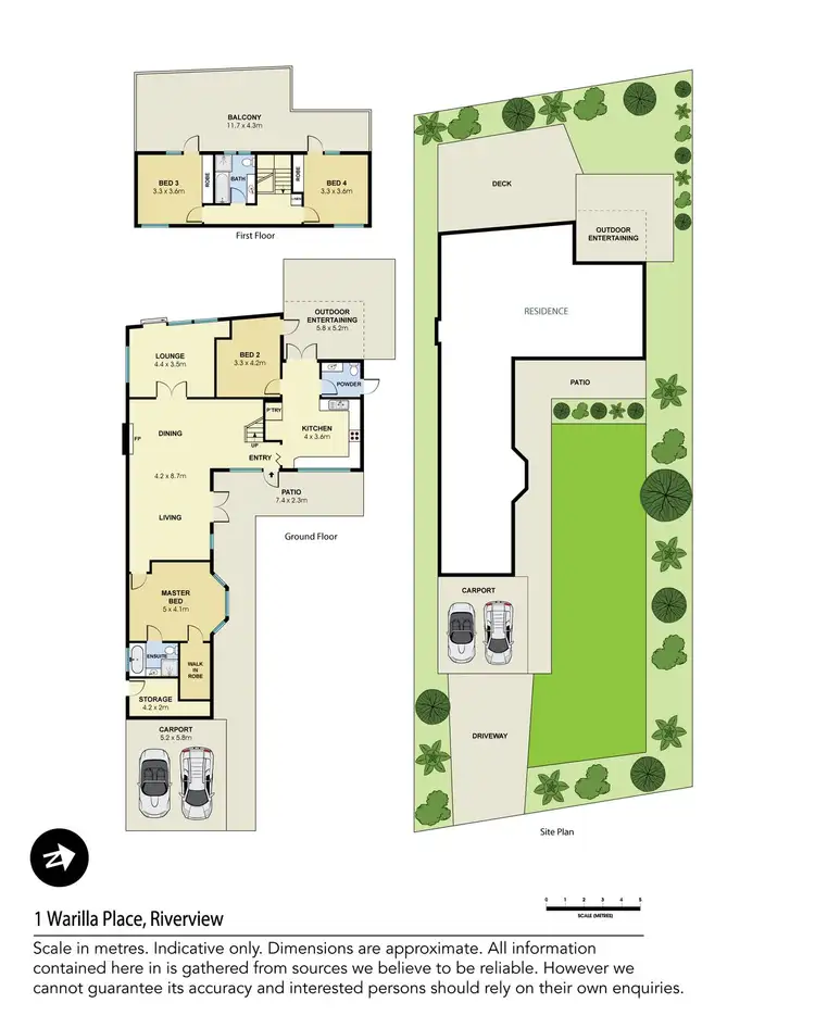 Floorplan of Homely house listing, 1 Warilla Place, Riverview NSW 2066