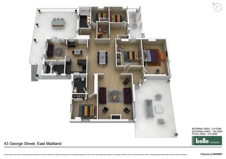 Floorplan of Homely house listing, 43 George Street, East Maitland NSW 2323