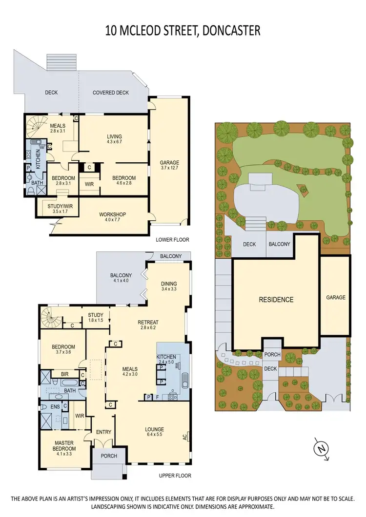 Floorplan of Homely house listing, 10 Mcleod Street, Doncaster VIC 3108