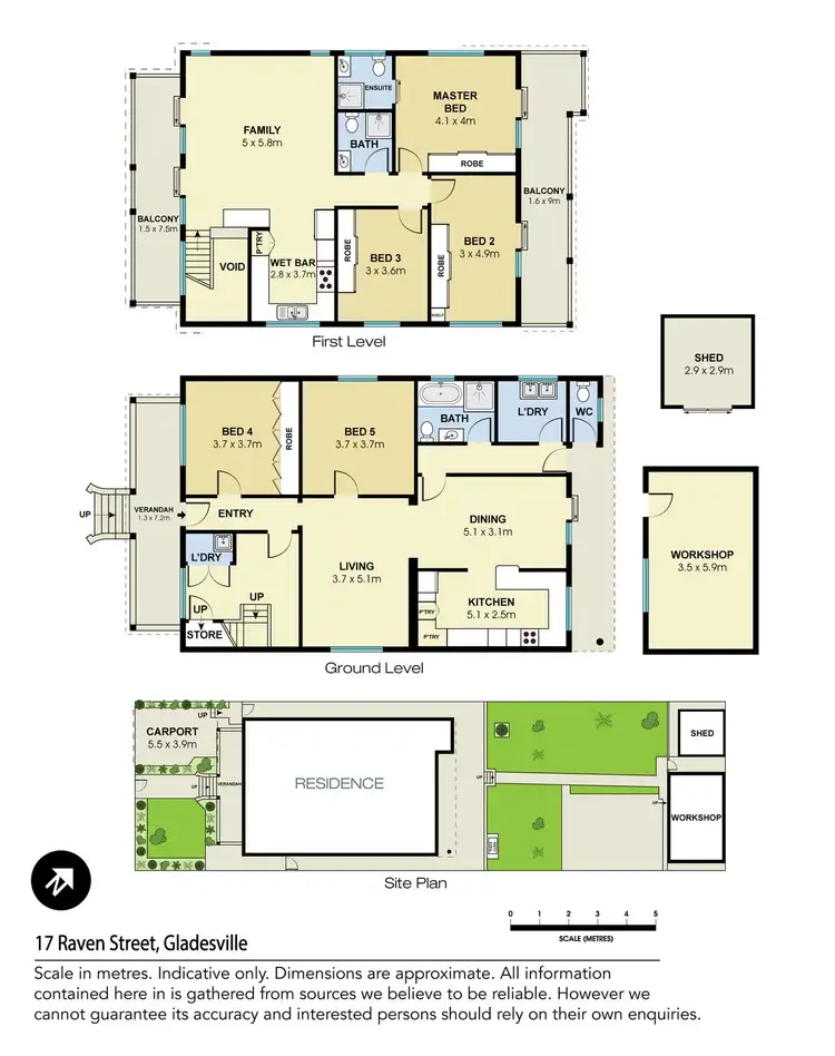 Floorplan of Homely house listing, 17 Raven Street, Gladesville NSW 2111