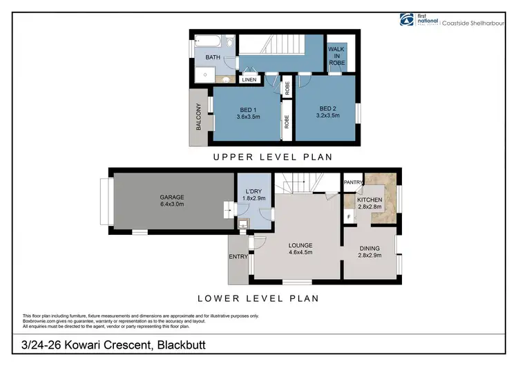 Floorplan of Homely townhouse listing, 3/24 Kowari Crescent, Blackbutt NSW 2529
