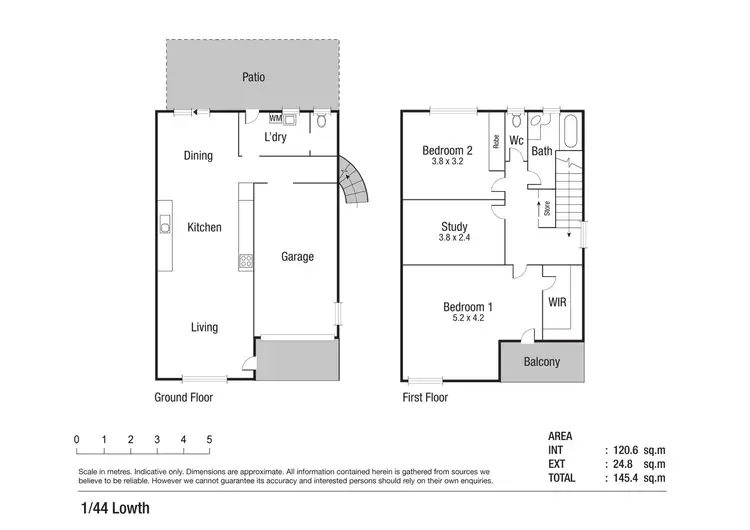 Floorplan of Homely townhouse listing, 1/44 Lowth Street, Rosslea QLD 4812