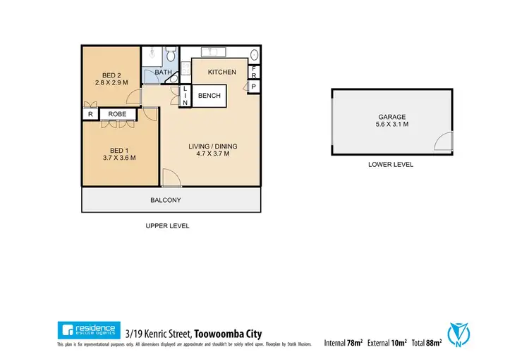 Floorplan of Homely unit listing, 3/19 Kenric Street, Toowoomba City QLD 4350
