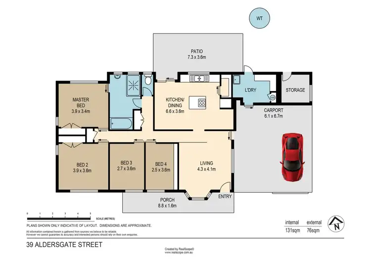 Floorplan of Homely house listing, 39 Aldersgate Street, Oxley QLD 4075