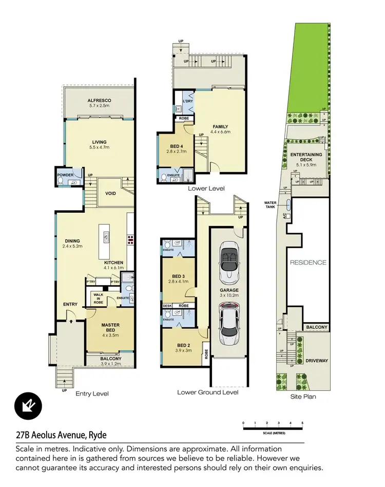 Floorplan of Homely semi-detached listing, 27B Aeolus Avenue, Ryde NSW 2112