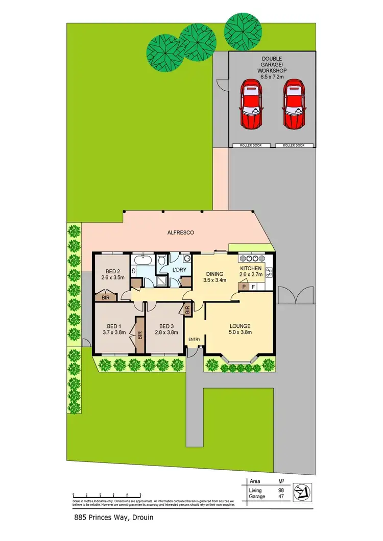 Floorplan of Homely house listing, 855 Princes Way, Drouin VIC 3818