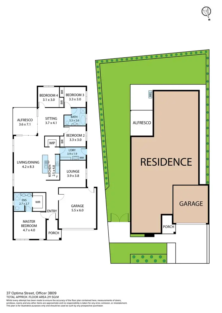 Floorplan of Homely house listing, 37 Optima Street, Officer VIC 3809