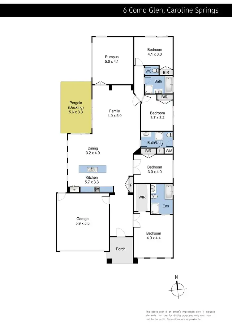 Floorplan of Homely house listing, 6 Como Glen, Caroline Springs VIC 3023