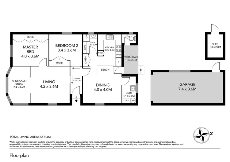 Floorplan of Homely house listing, 46 Fourth Street, Adamstown NSW 2289