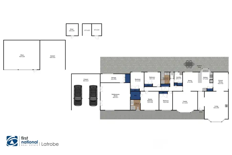 Floorplan of Homely house listing, 10 Marcus Grove, Hazelwood North VIC 3840