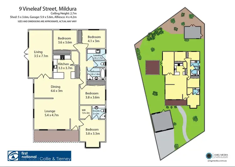 Floorplan of Homely house listing, 9 Vineleaf Street, Mildura VIC 3500
