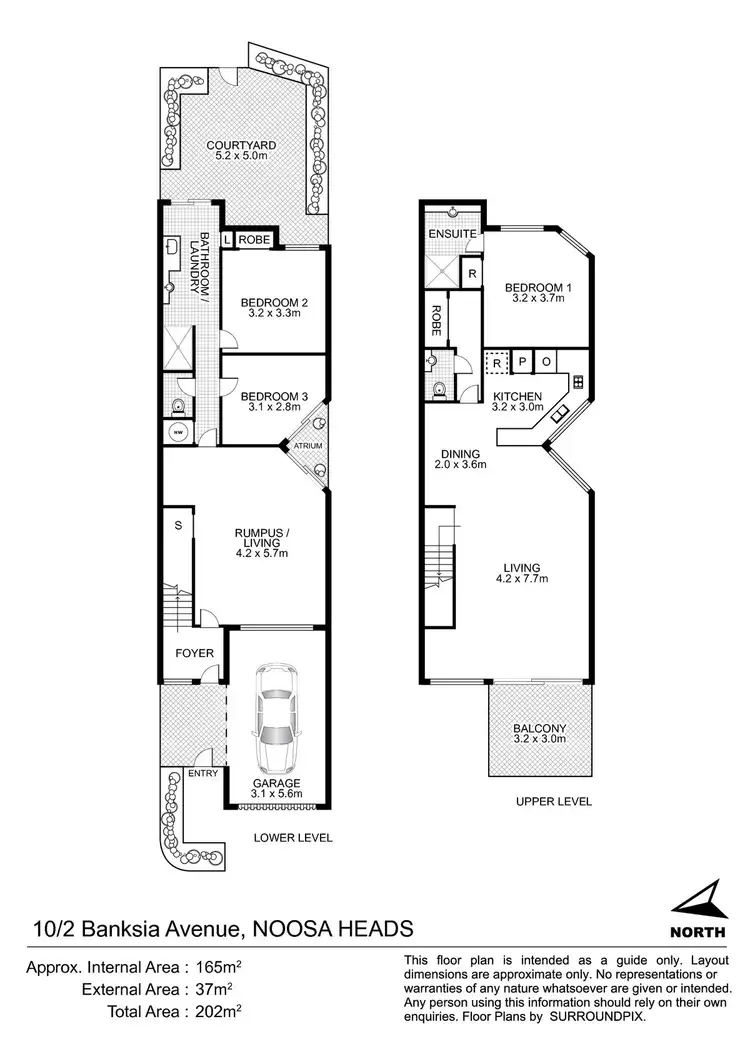 Floorplan of Homely townhouse listing, 10/2 Banksia Avenue, Noosa Heads QLD 4567