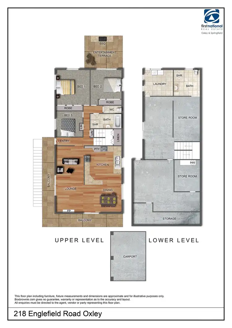 Floorplan of Homely house listing, 218 Englefield Road, Oxley QLD 4075