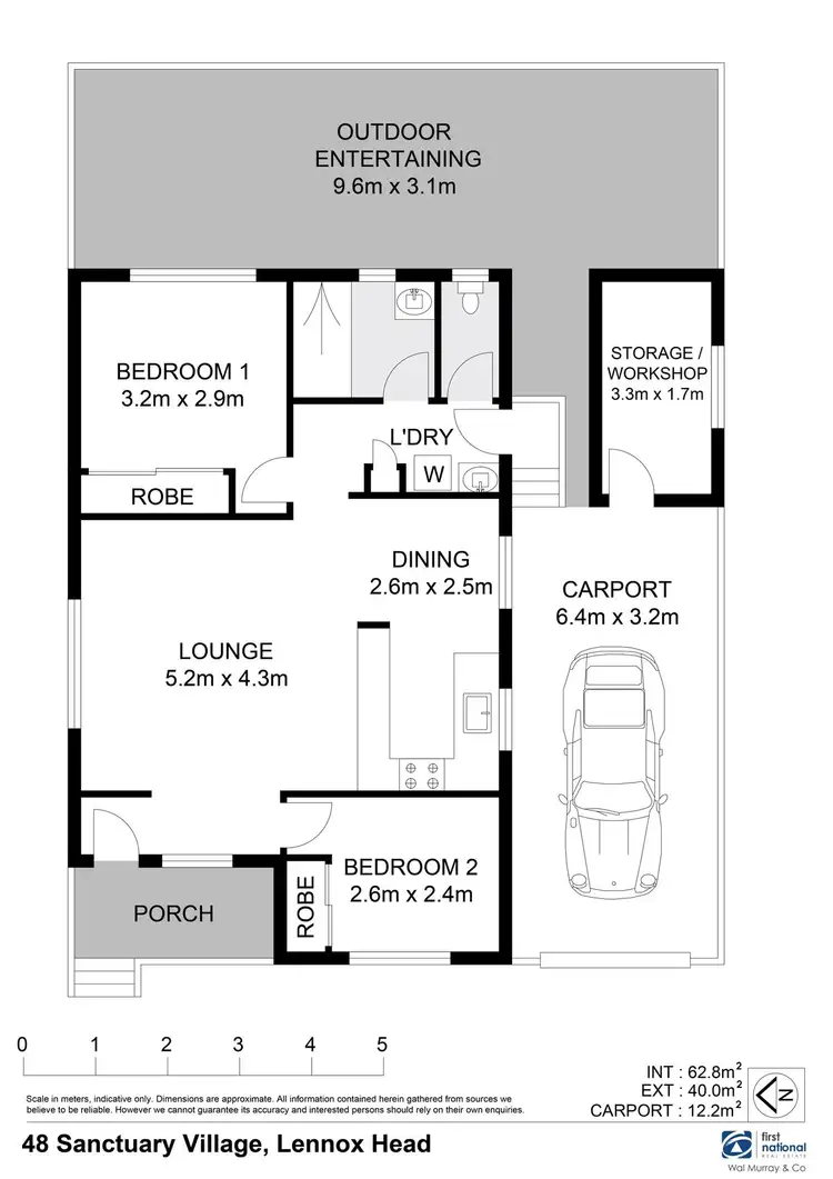 Floorplan of Homely unit listing, 48/502 Ross Lane, Lennox Head NSW 2478