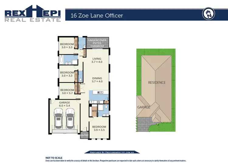 Floorplan of Homely house listing, 16 Zoe Lane, Officer VIC 3809