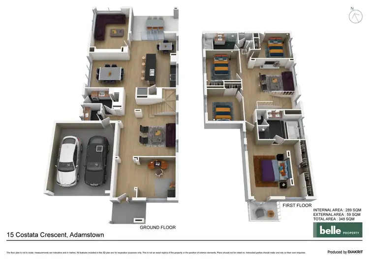 Floorplan of Homely house listing, 15 Costata Crescent, Adamstown NSW 2289