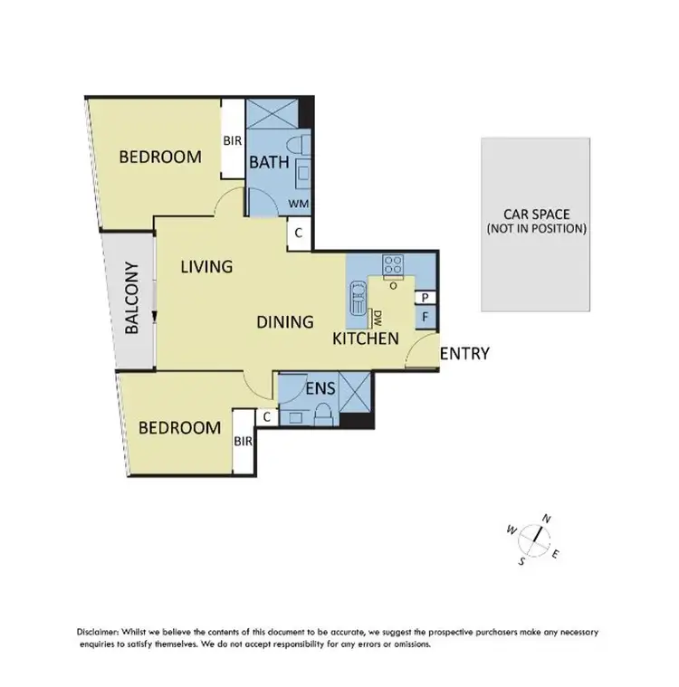 Floorplan of Homely apartment listing, 509/3-5 St Kilda Rd, St Kilda VIC 3182