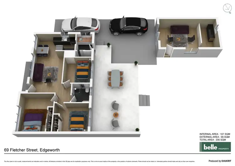 Floorplan of Homely house listing, 69 Fletcher Street, Edgeworth NSW 2285