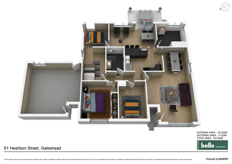 Floorplan of Homely house listing, 61 Heshbon Street, Gateshead NSW 2290