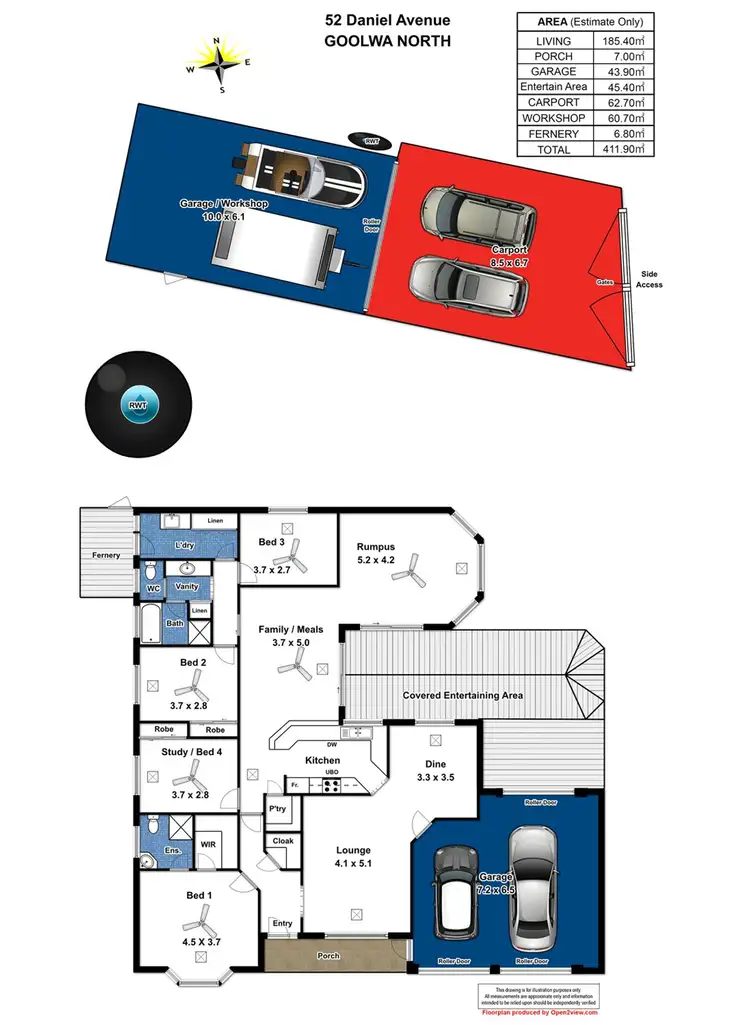 Floorplan of Homely house listing, 52 Daniel Avenue, Goolwa North SA 5214