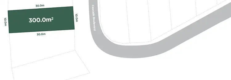 Floorplan of Homely land listing, 99 Cascade Boulevard, Palm Cove QLD 4879