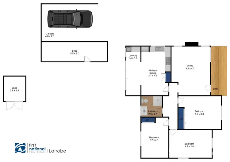 Floorplan of Homely house listing, 131 Gordon Street, Traralgon VIC 3844
