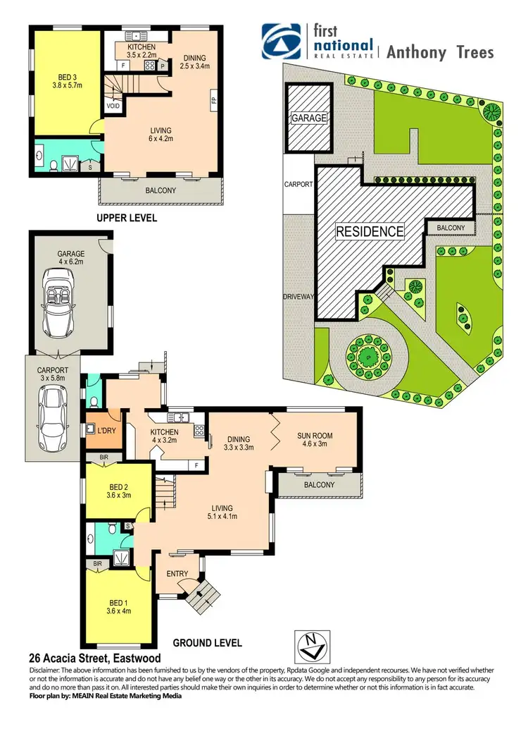Floorplan of Homely house listing, 26 Acacia Street, Eastwood NSW 2122