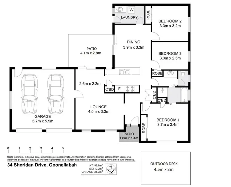 Floorplan of Homely house listing, 34 Sheridan Drive, Goonellabah NSW 2480