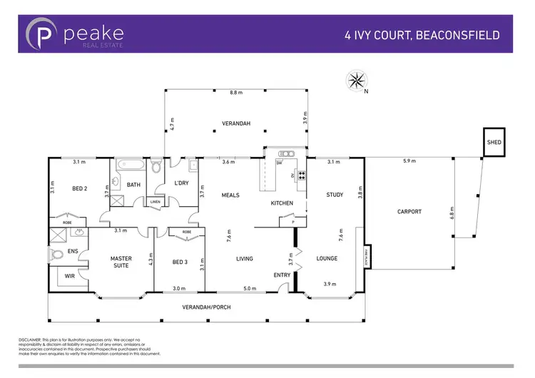 Floorplan of Homely house listing, 4 Ivy Court, Beaconsfield VIC 3807