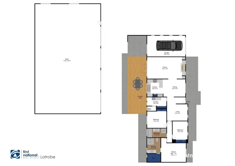 Floorplan of Homely house listing, 466 Old Melbourne Road, Traralgon VIC 3844