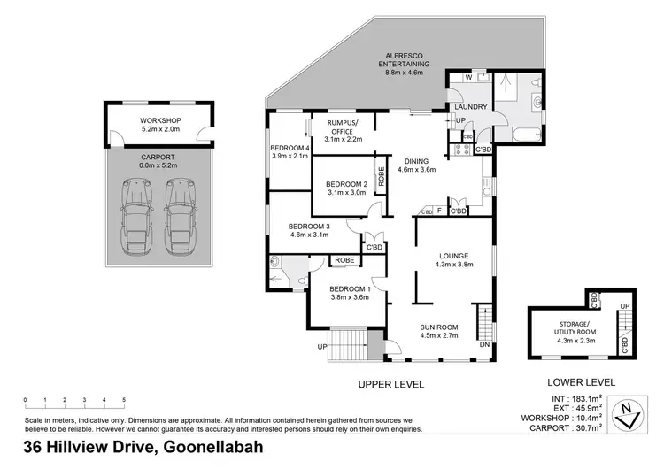 Floorplan of Homely house listing, 36 Hillview Drive, Goonellabah NSW 2480