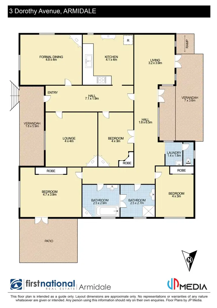 Floorplan of Homely house listing, 3 Dorothy Avenue, Armidale NSW 2350