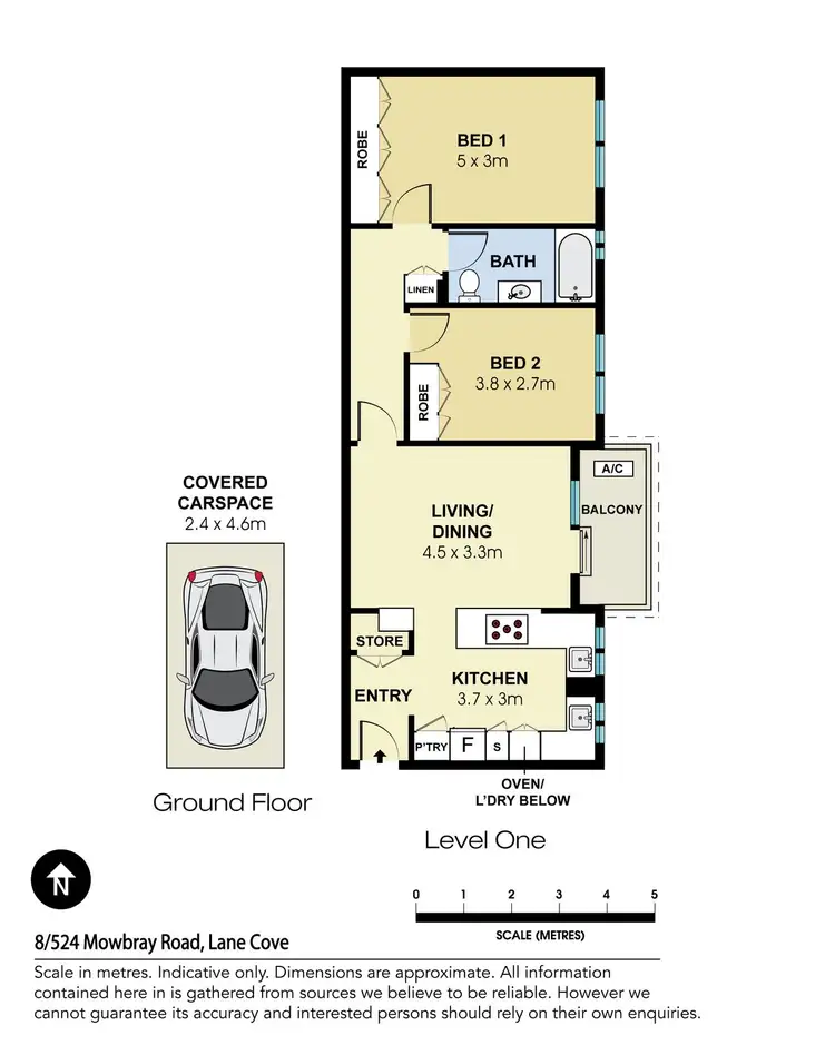 Floorplan of Homely apartment listing, 8/524 Mowbray Road, Lane Cove NSW 2066