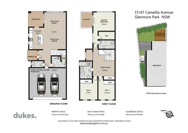 Floorplan of Homely townhouse listing, 37/47 Camellia Avenue, Glenmore Park NSW 2745