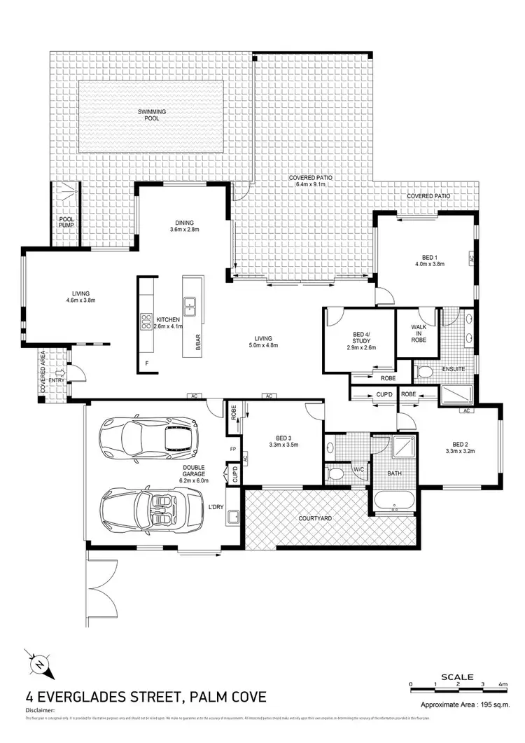 Floorplan of Homely house listing, 4 Everglades Street, Palm Cove QLD 4879
