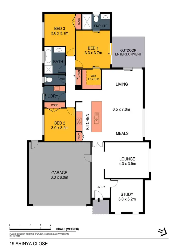 Floorplan of Homely house listing, 19 Arinya Close, Ascot VIC 3551