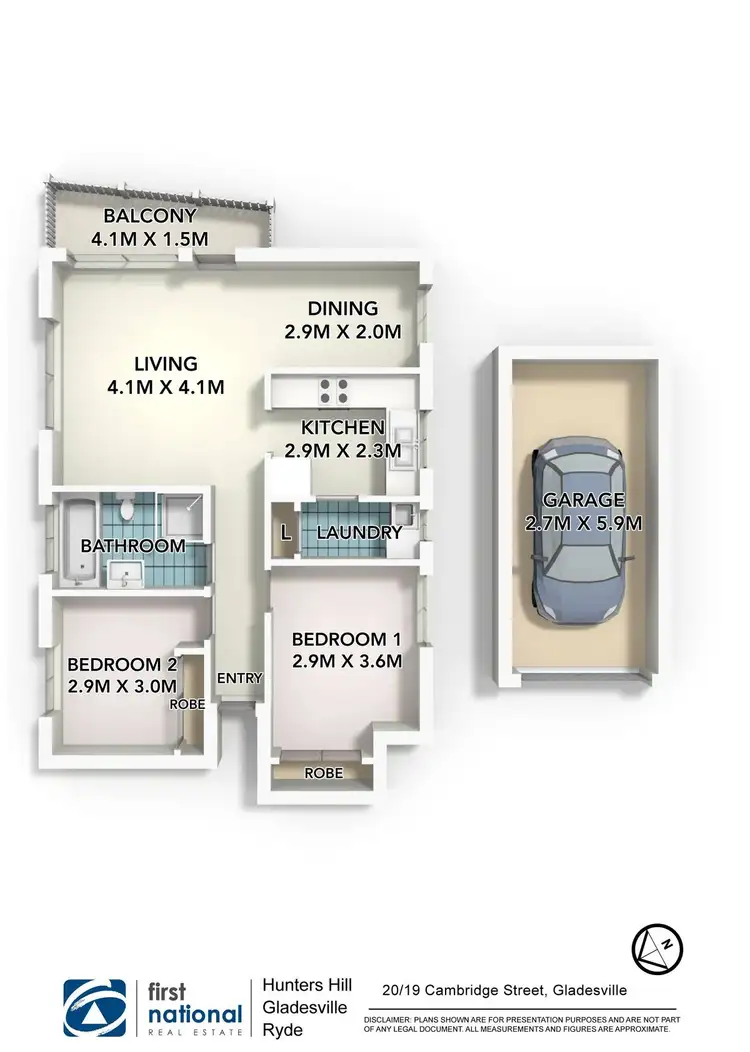 Floorplan of Homely apartment listing, 20/19 Cambridge Street, Gladesville NSW 2111