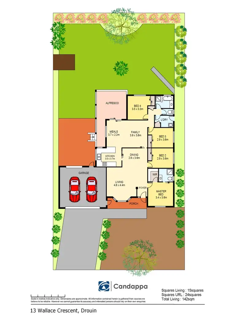 Floorplan of Homely house listing, 13 Wallace Crescent, Drouin VIC 3818