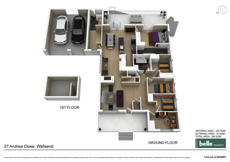 Floorplan of Homely house listing, 27 Andrea Close, Wallsend NSW 2287