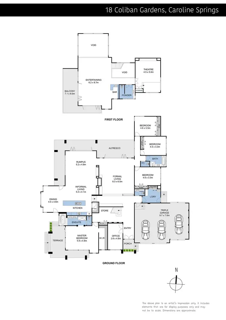Floorplan of Homely house listing, 18 Coliban Gardens, Caroline Springs VIC 3023