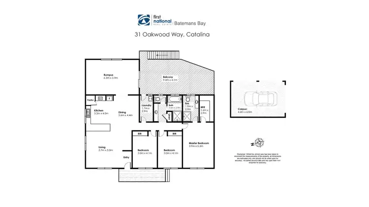 Floorplan of Homely house listing, 31 Oakwood Way, Catalina NSW 2536