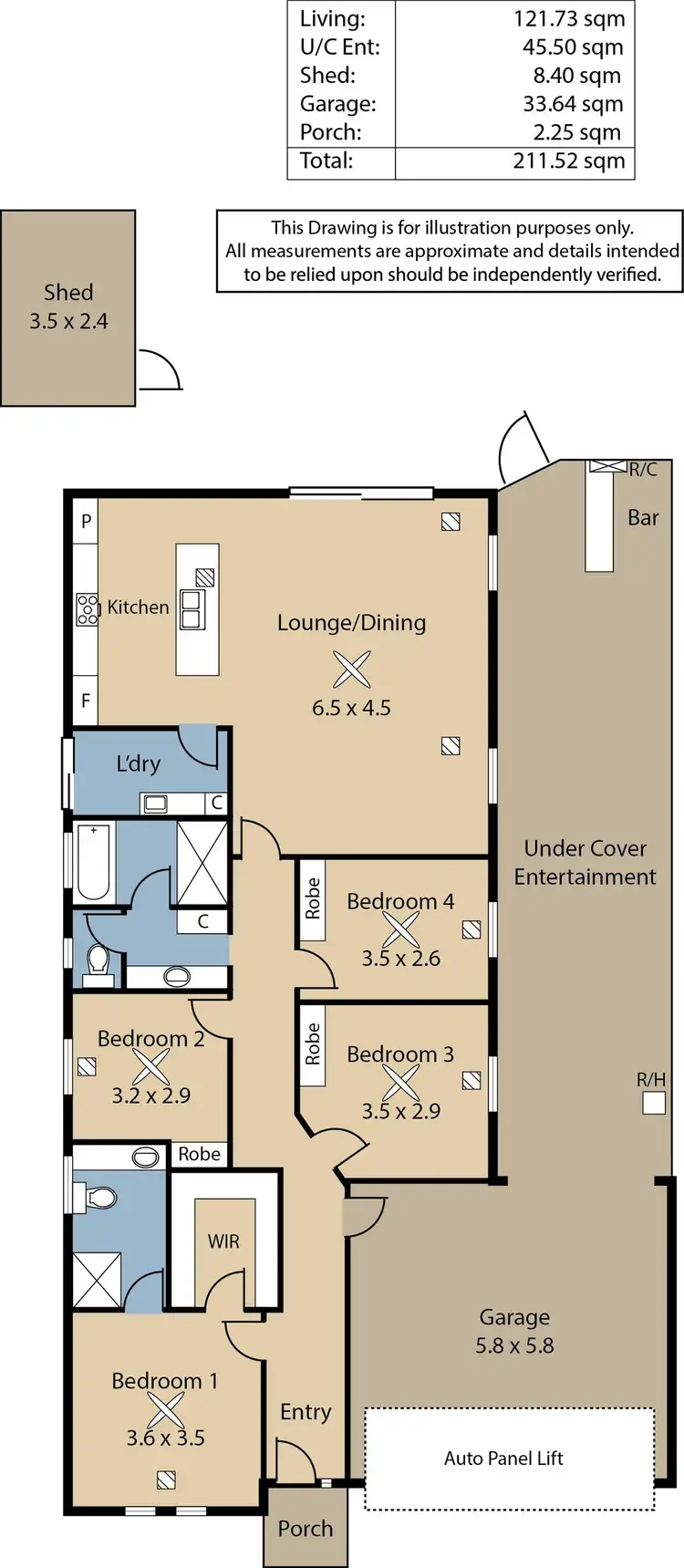 Floorplan of Homely house listing, 5 Cassia Street, Munno Para West SA 5115