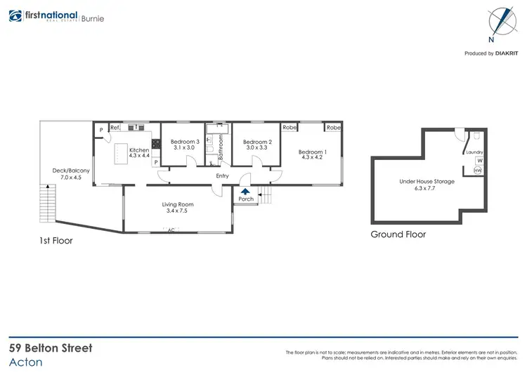 Floorplan of Homely house listing, 59 Belton Street, Acton TAS 7320