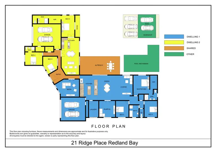 Floorplan of Homely house listing, 21 Ridge Place, Redland Bay QLD 4165